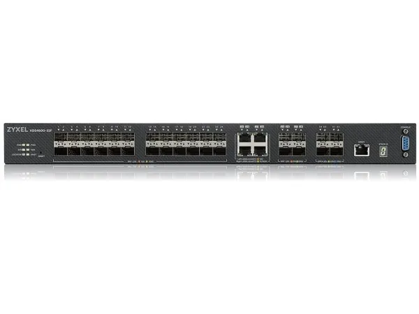 Zyxel XGS4600-32F - Switch - L3 - Administreret - 24 x Gigabit SFP   4 x combo Gigabit SFP   4 x 10 Gigabit SFP  - monterbar på stativ