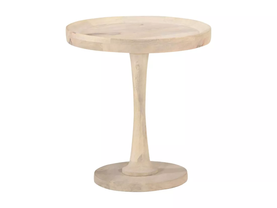 Table d'appoint Ø50x55 cm Bois de manguier massif