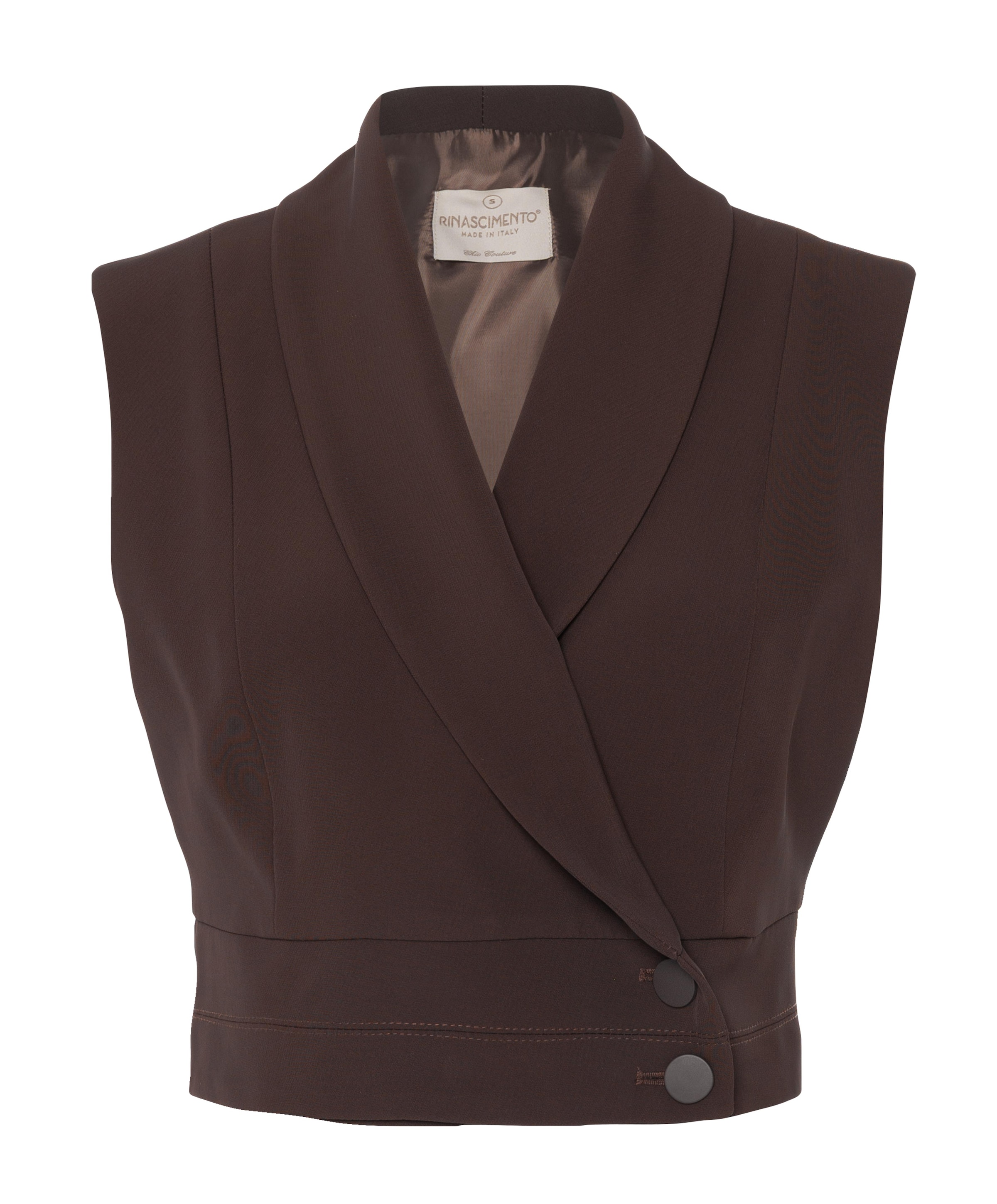Rinascimento Dames gilet bruin