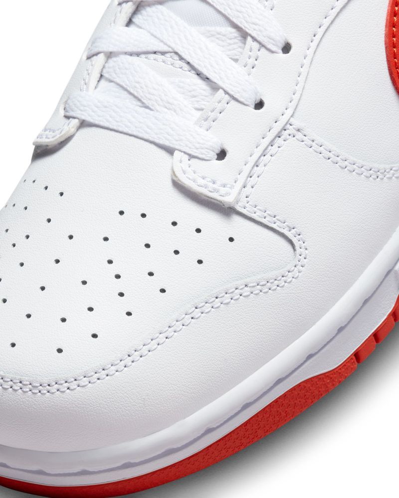 Chaussures Nike Dunk Low Blanc & Rouge pour homme