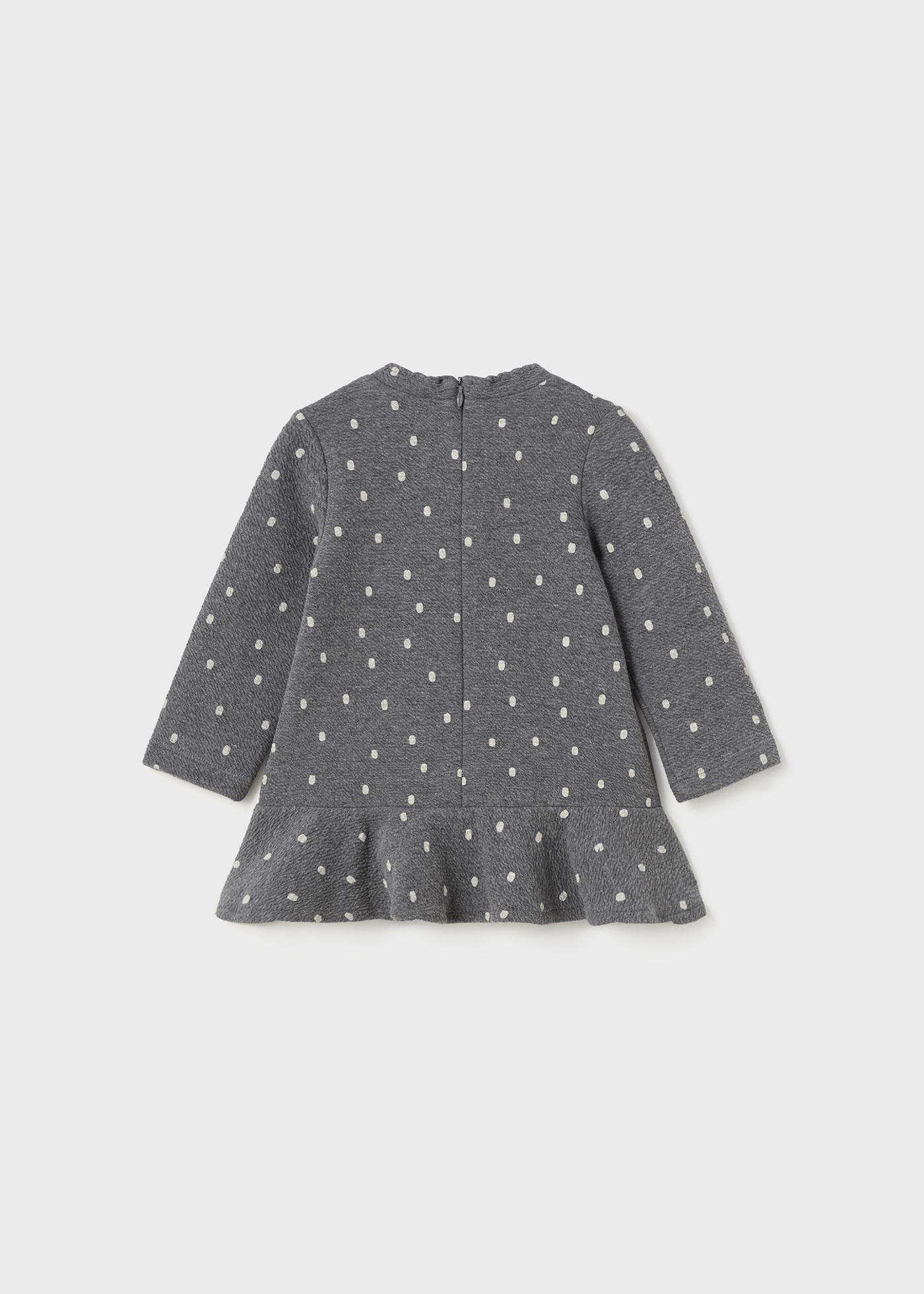 Vestido infantil com estampa de bolsa simulada
