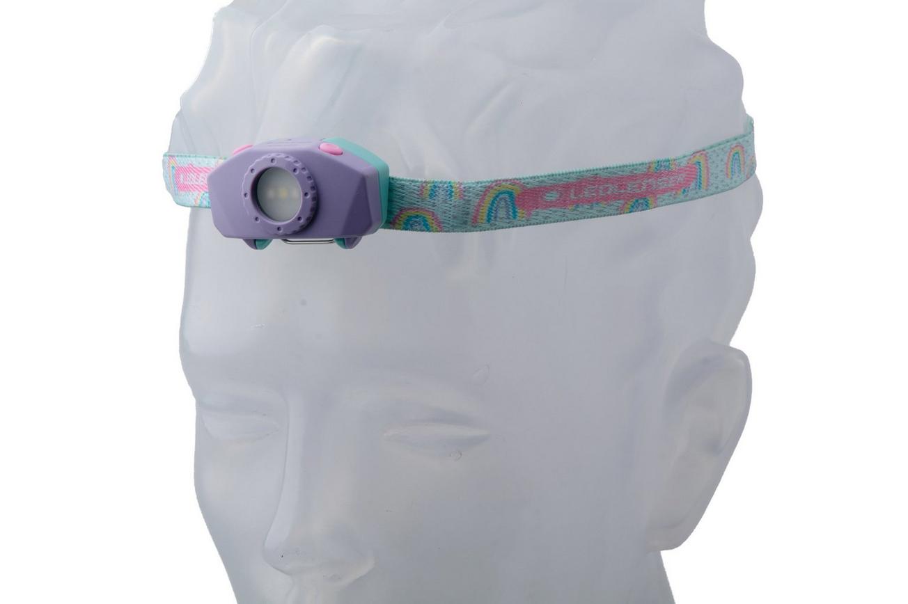 Ledlenser KIDLED2 Purple, hoofdlamp voor kinderen, 40 lumen