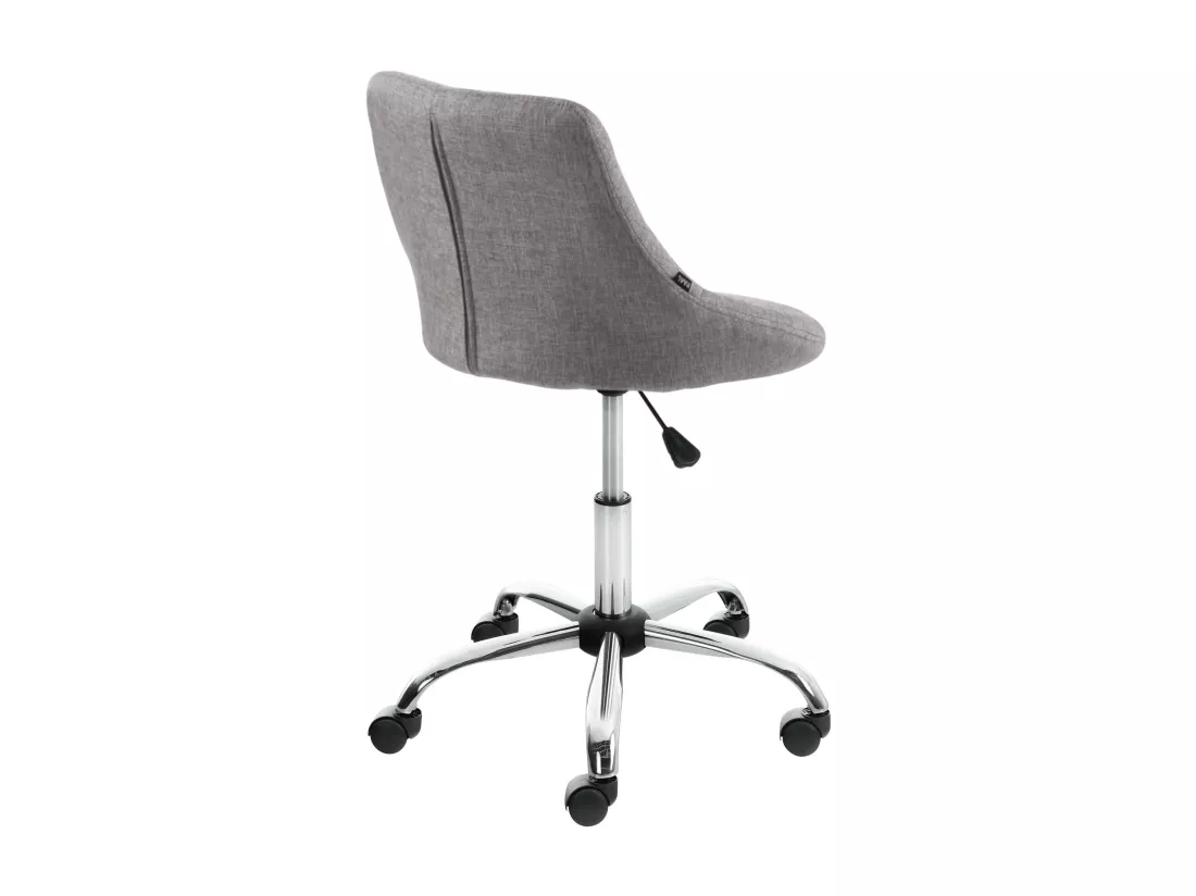 Tabouret de bureau - Tissu - Gris - Lazio