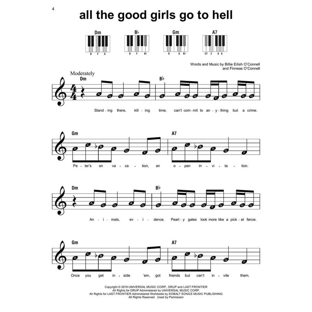 Hal Leonard Billie Eilish - Super Easy Songbook boek voor piano