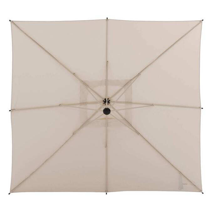 Parasol déporté carré inclinable MANOA Argile / Blé