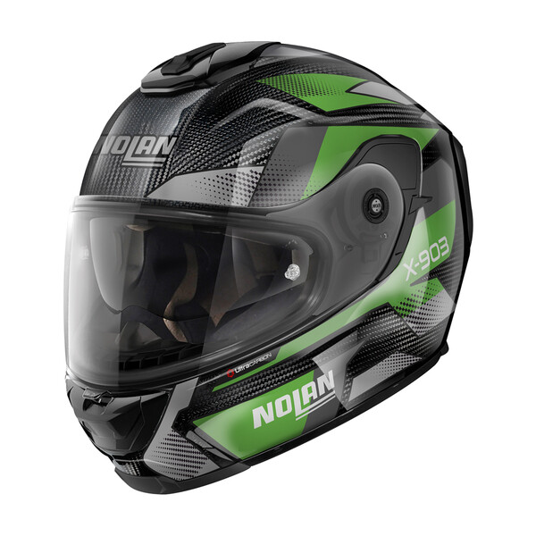 Nolan - Casque X-903 Ultra Carbon Highspeed N-Com Vert / Anthracite / Noir