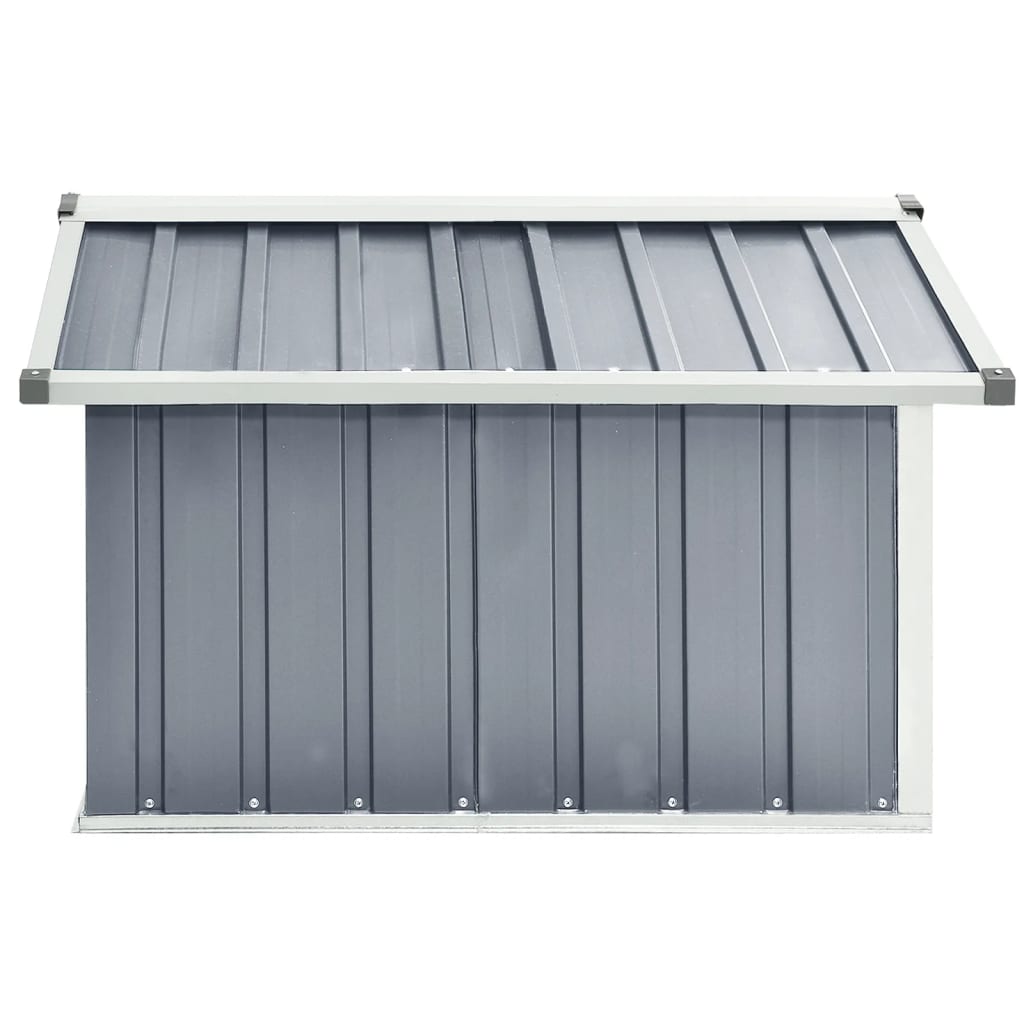 Abri pour robot de jardin 92x97x63 cm acier galvanisé gris