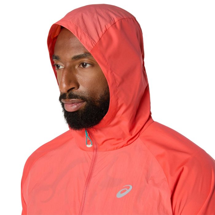 Asics Herre Jakker Road Packable Jacket Rød
