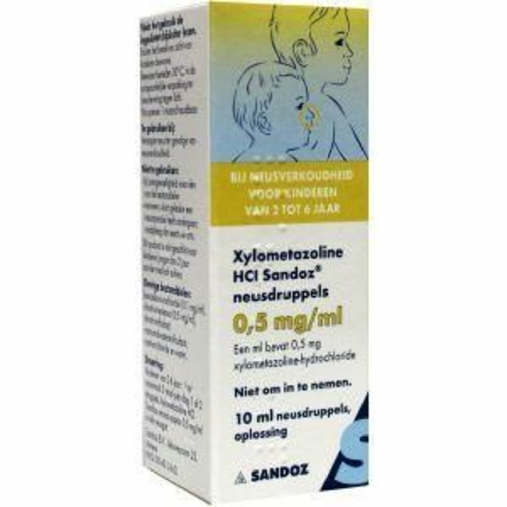Sandoz Xylometazoline 0.05% Neusdruppels10 ml
