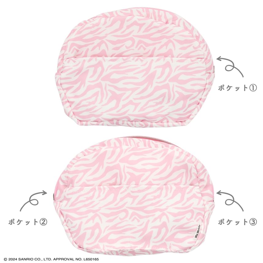SHOBIDO - My Melody / Kuromi Die-Cut Makeup Bag (Twin Idol-serie)