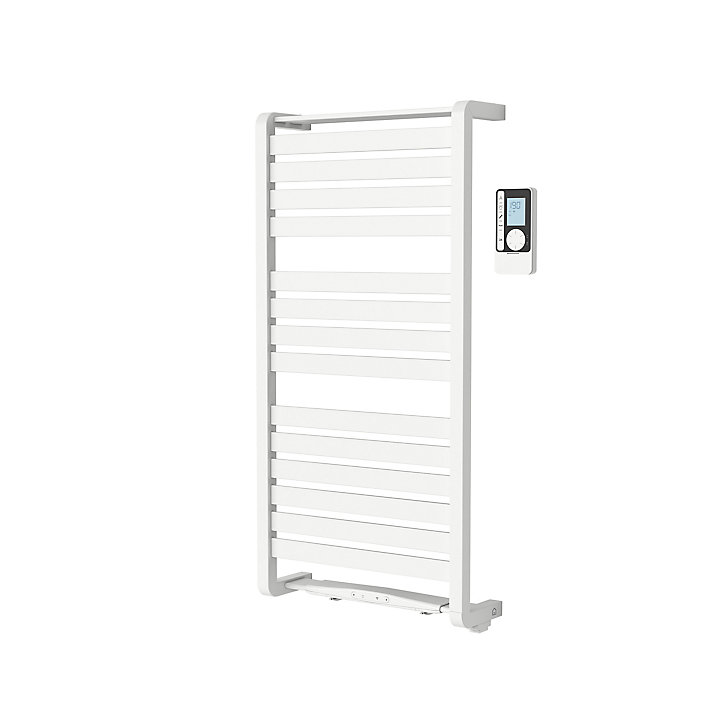 Sèche-serviettes électrique à inertie fluide GoodHome Loreto blanc 500W L.50 x P.15 x H.102 cm