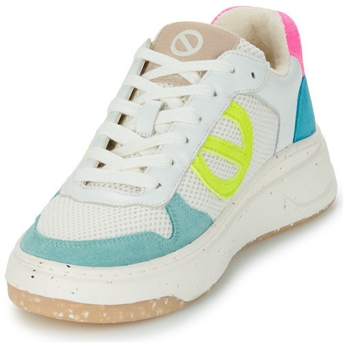 No Name - BRIDGET SNEAKER W - Blanc / Jaune / Bleu