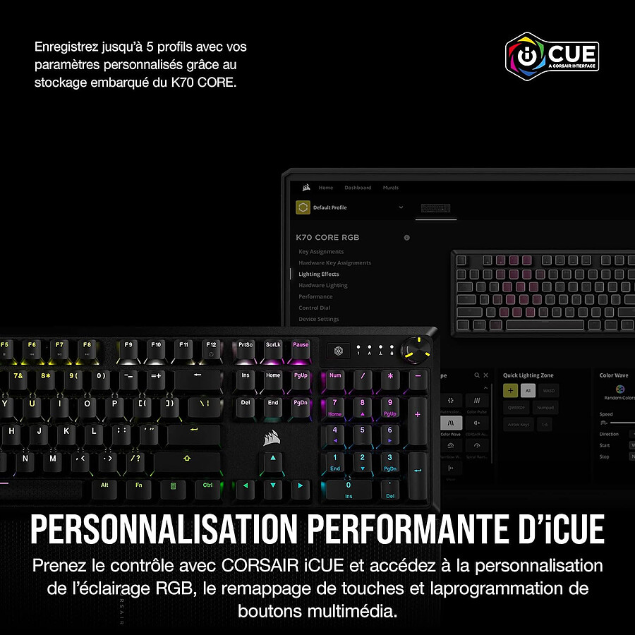 Corsair K70 Core RGB - Corsair MLX Red