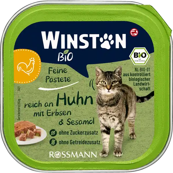 Bio Huhn mit Erbsen & Sesamöl