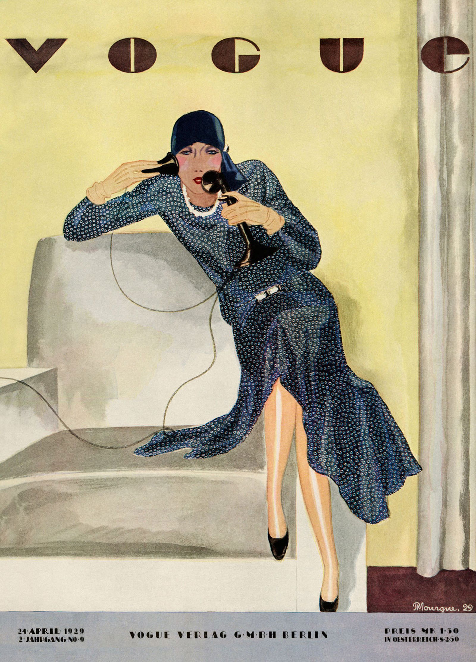 Cover, Pierre Mourgue IV by German Vogue Collection - Limited Edition. Edition of: 100. Archive Stamp.