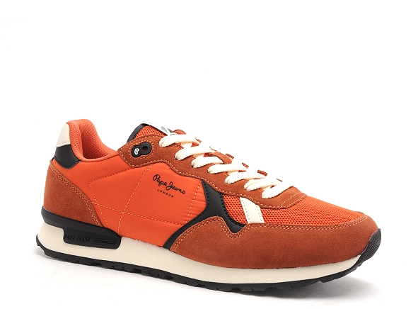 Pepe jeans basses homme brit heritage m orange