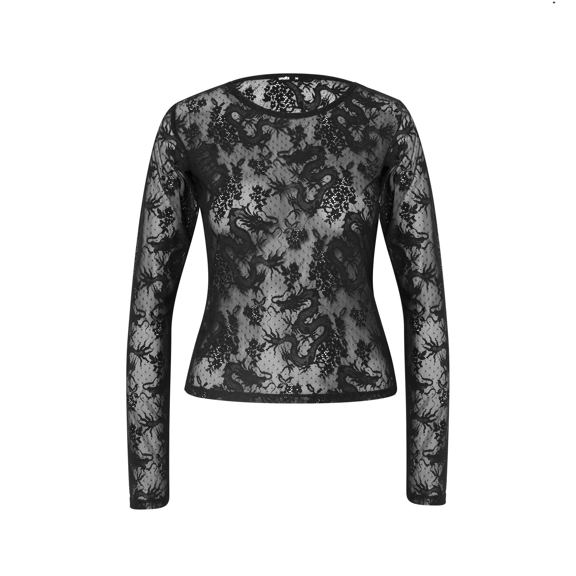 Top manches longues en dentelle