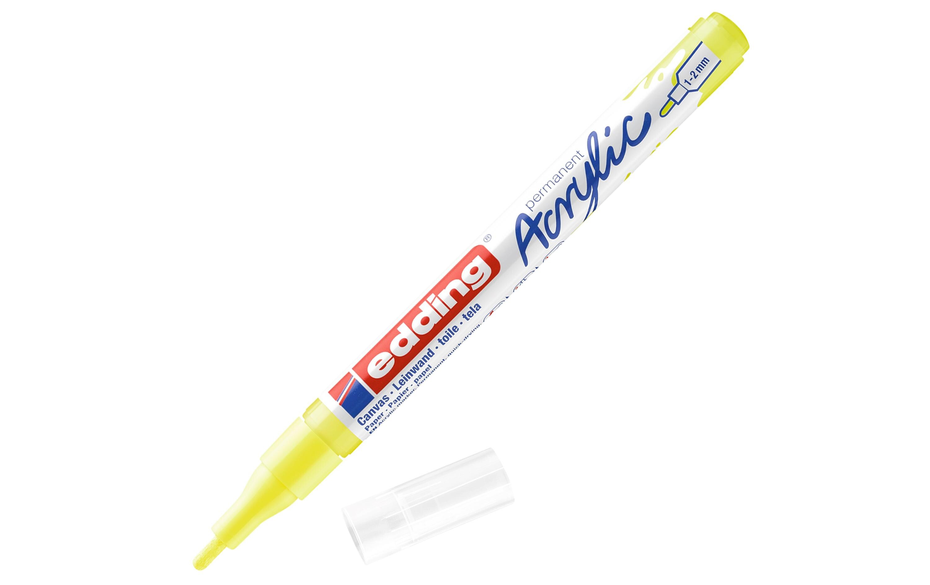 Acrylmarker 5300 Fein, NeongelbSchnelltrocknende Acrylstifte