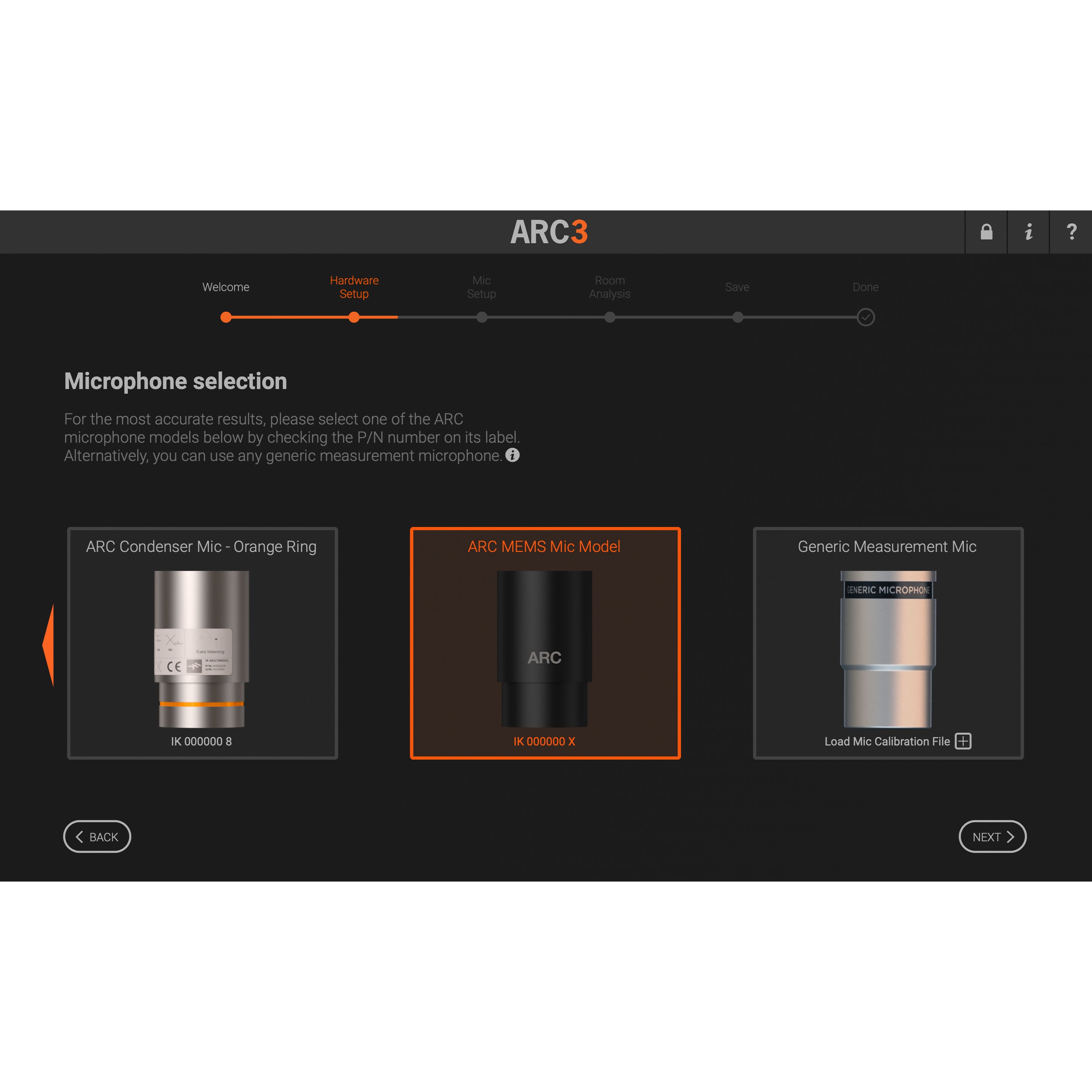 IK Multimedia ARC System 3 met MEMS microfoon