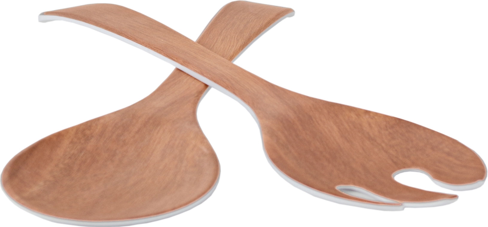 Gimex Melamin Salatbesteck Holzoptik 2-tlg.