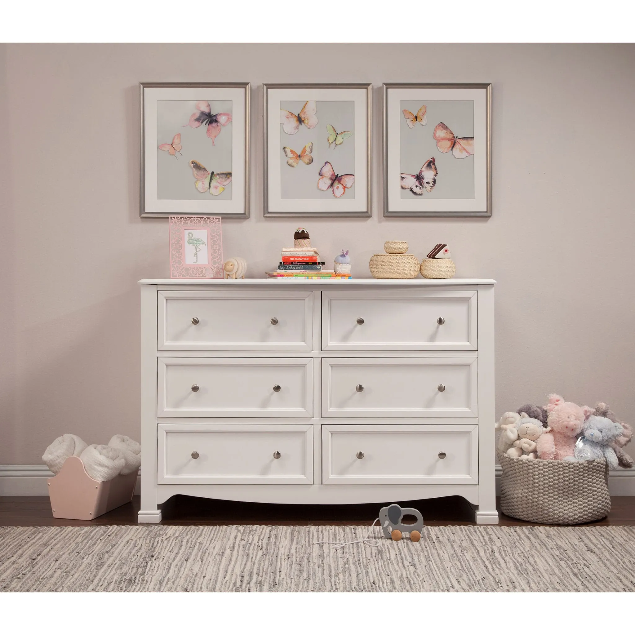 DaVinci Bureau 6 Tiroirs Kalani - Blanc