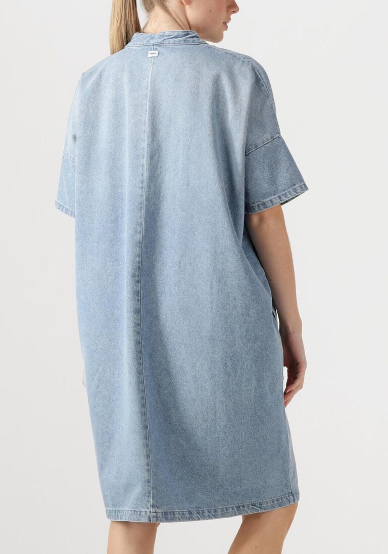 lichtblauwe penn & ink mini jurk dress