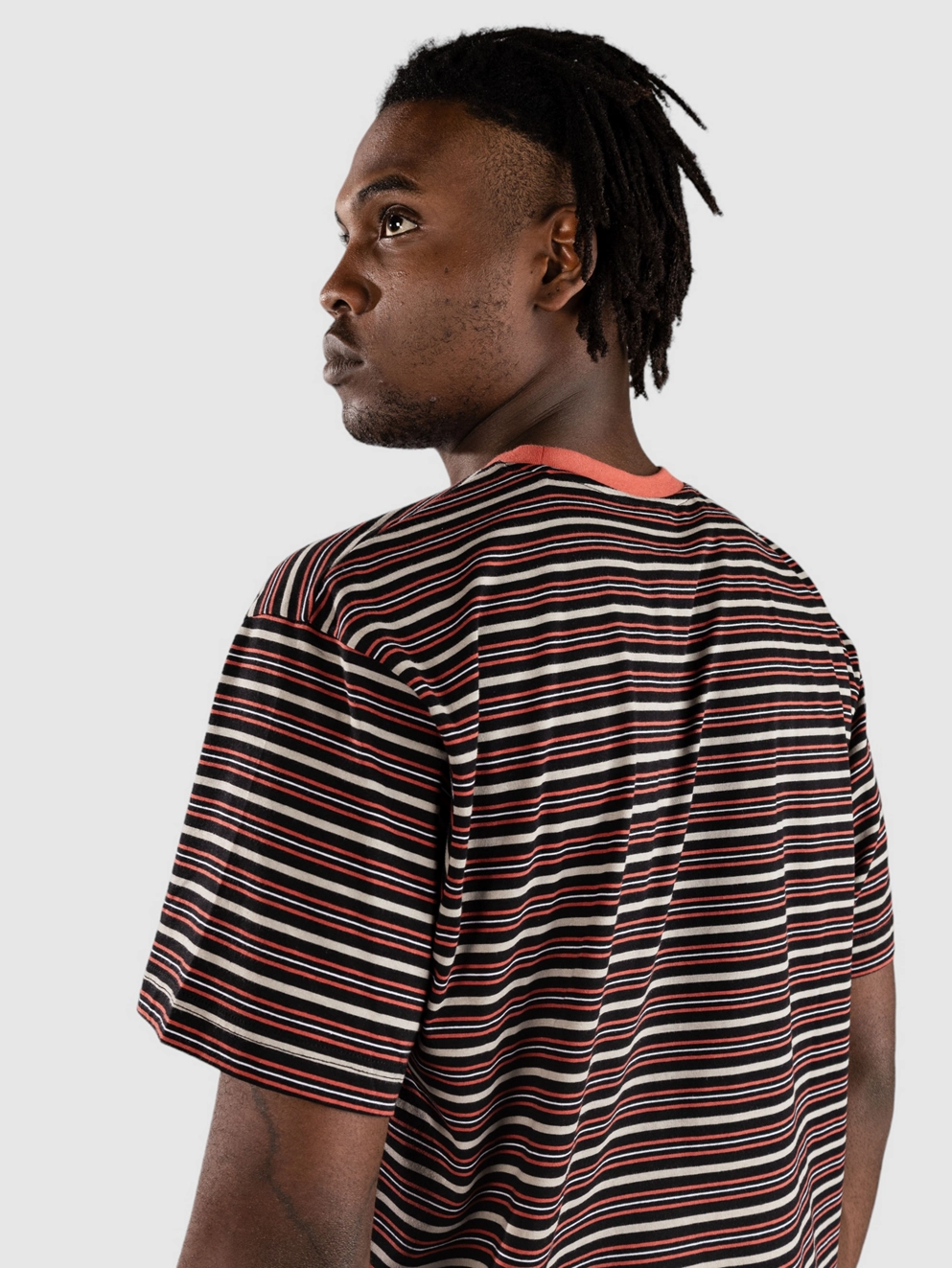 Santa Cruz Mini Hand Stripe T-Shirt black stone stripe