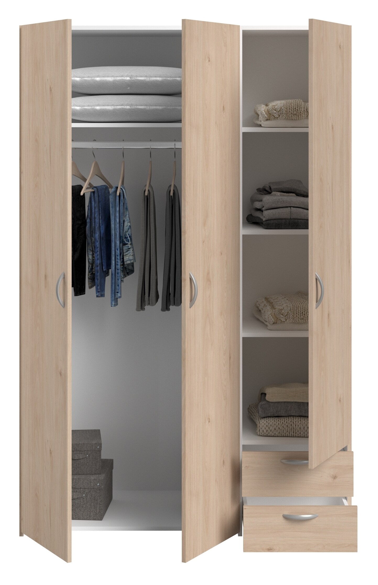 Parisot Kleiderschrank 3-türig 