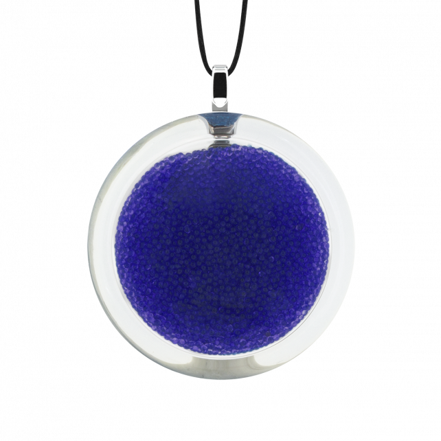 Pendentif en verre soufflé - Cachou Medium Billes