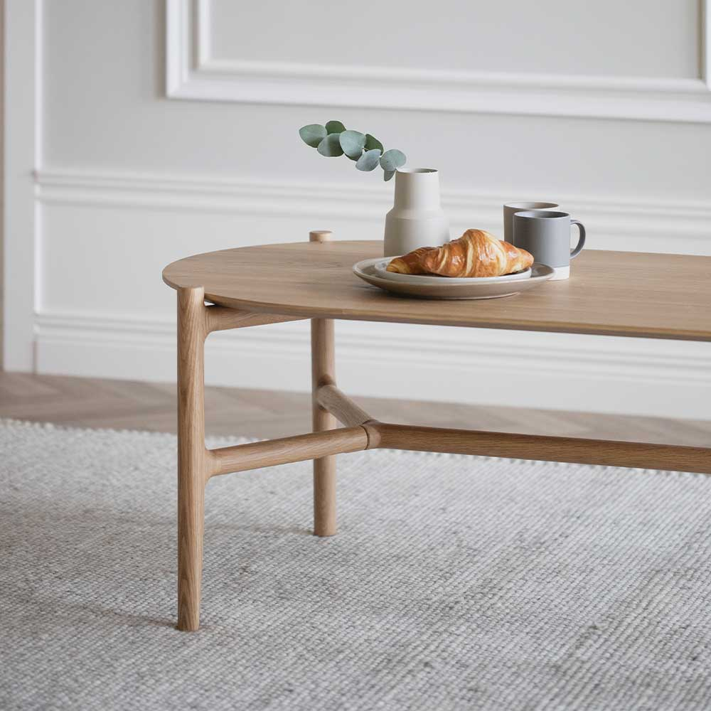 Ovale salontafel Holton Naturel
