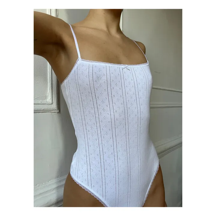 Cou Cou Intimates Body Pointelle Coton Bio | Blanc