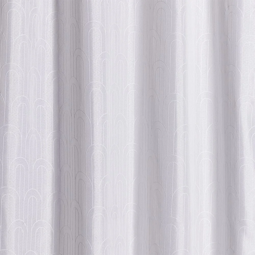 Rideau à oeillets effet lin blanc 140x240cm