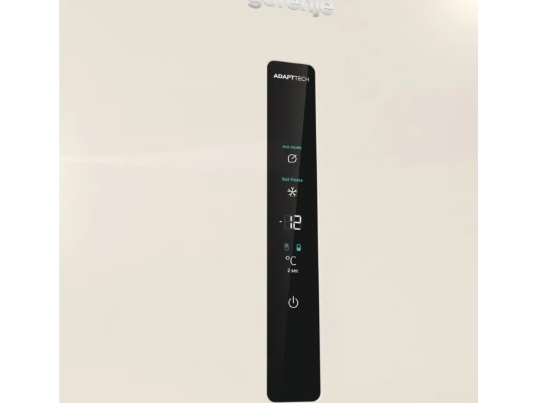 Gorenje NRK6202AC4 - Køleskab/fryser - bund-fryser - bredde: 60 cm - dybde: 59.2 cm - højde: 200 cm - 331 liter - Klasse E