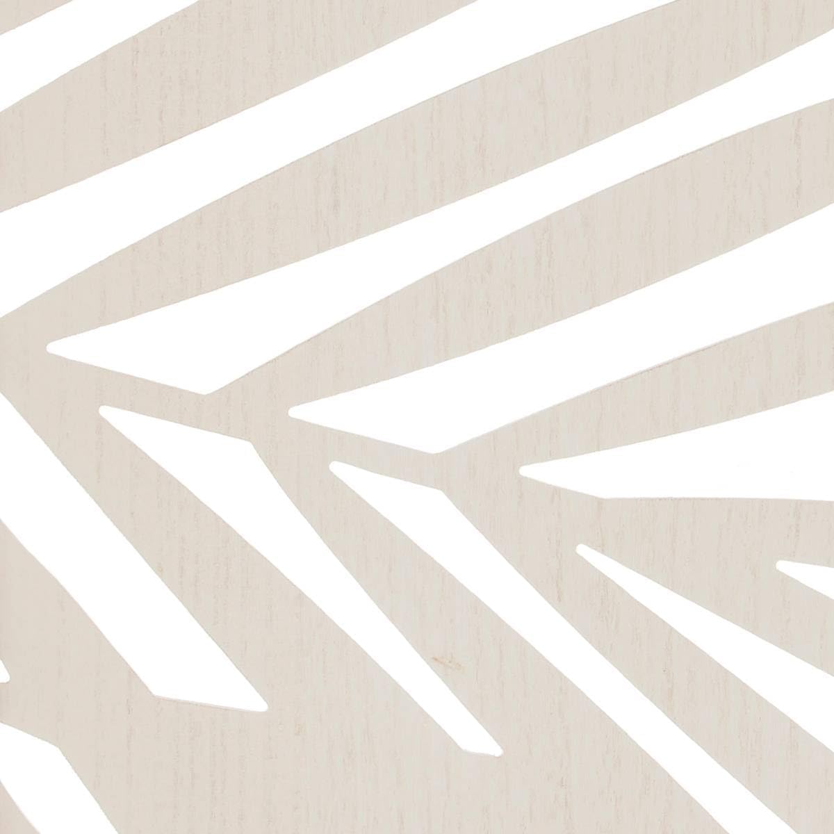 Atmosphera - Paravent Feuille - Holz - weiß H 170 cm - Weiß KP9150603