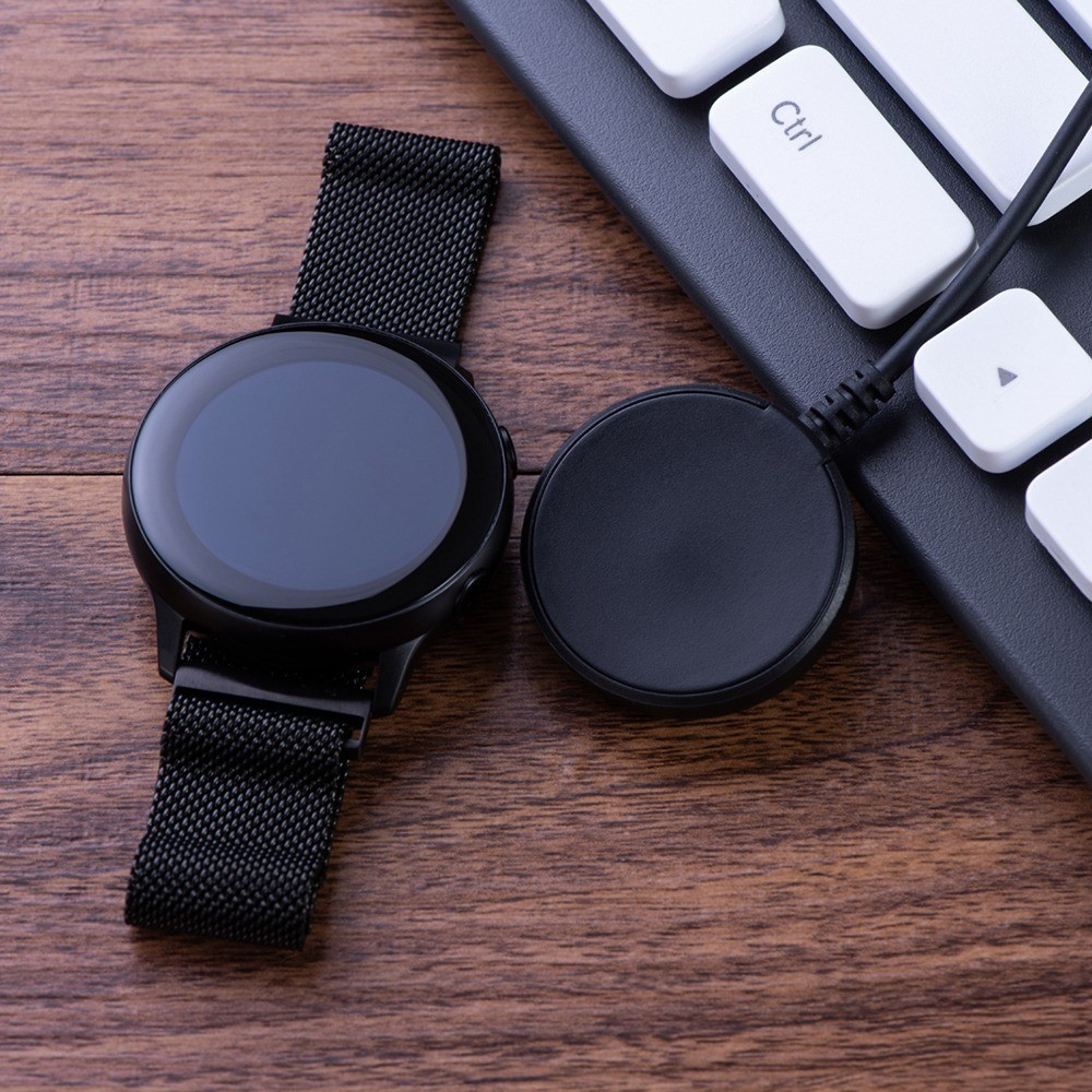 (1m) Samsung Galaxy Watch 4 (40mm) USB C Ladekabel Magnetischer Wireless Charger - Schwarz
