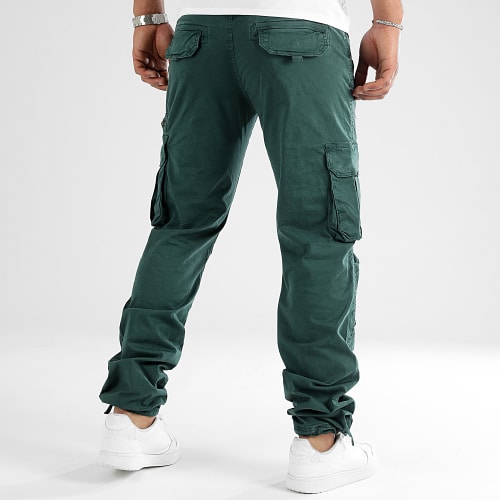 Pantalon Cargo 0372 Vert Bouteille