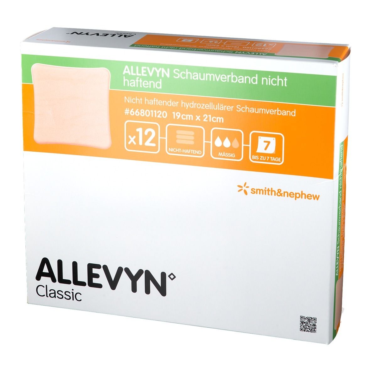 ALLEVYN® Schaumverband nicht haftend 19 x 21 cm