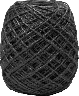 Natursnor - Tykkelse 1-2 MM - Hamp - Sort - 150 M