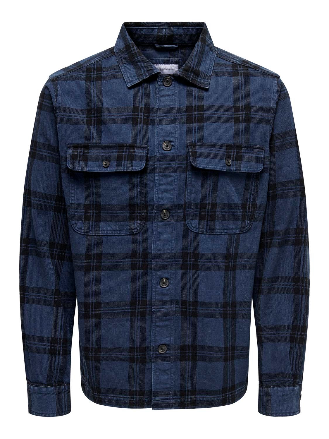 ONSOLIVER Overshirt Dress Blues