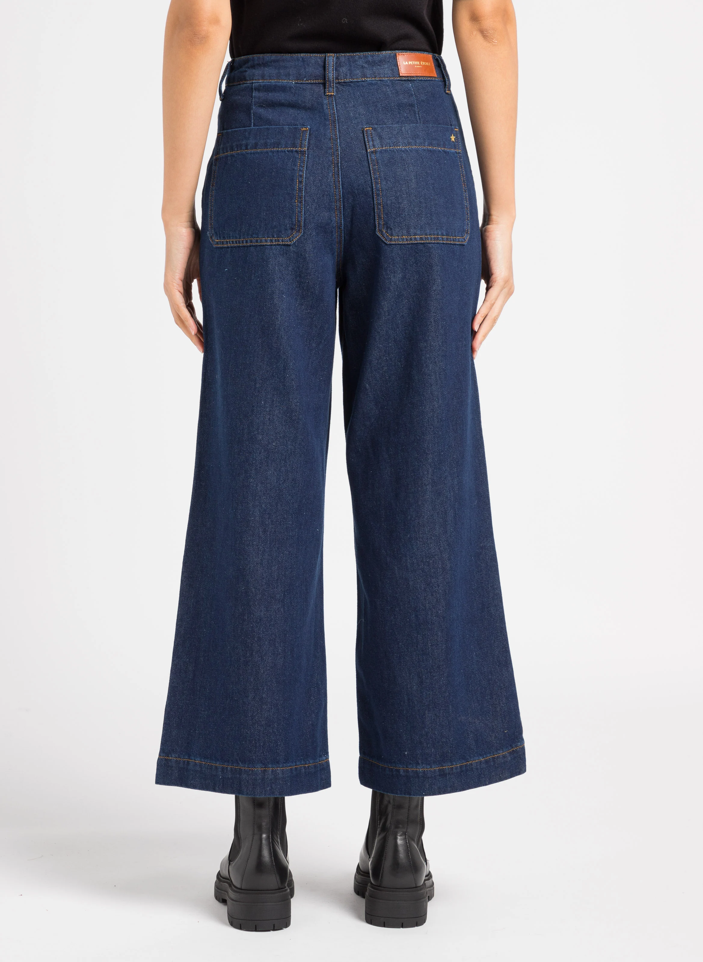 ATLANTA - Jean taille haute flare | Bleu