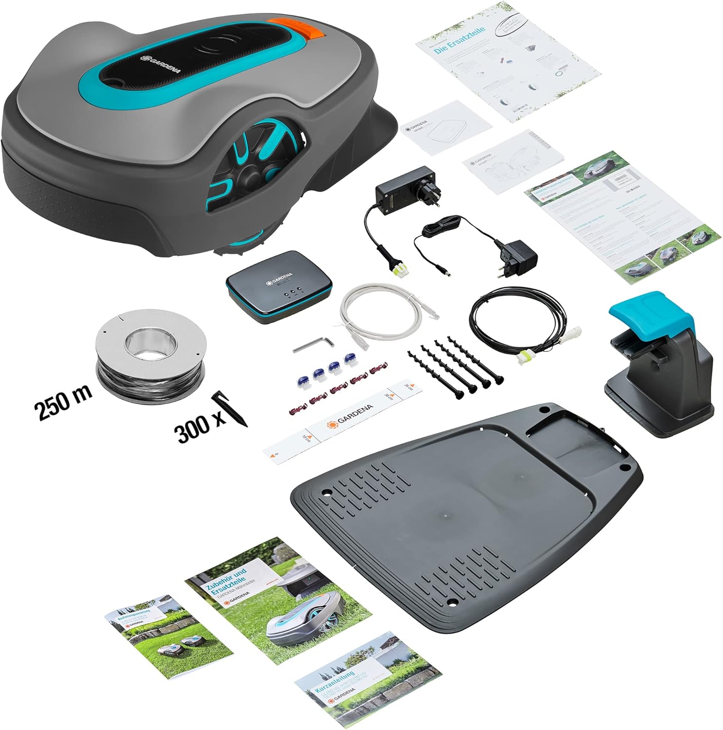 Gardena Mähroboter smart SILENO Life 1500 m² Set: Innovative LONA AI-Technologie, Steuerung per App, SensorControl, für Steigungen bis zu 35 Prozent, inkl. smart Gateway, DE-Version (19704-60)