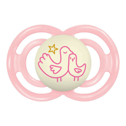 Lot de 2 sucettes Perfect dès 18 mois Planet Love Night - Coloris aléatoire - MAM