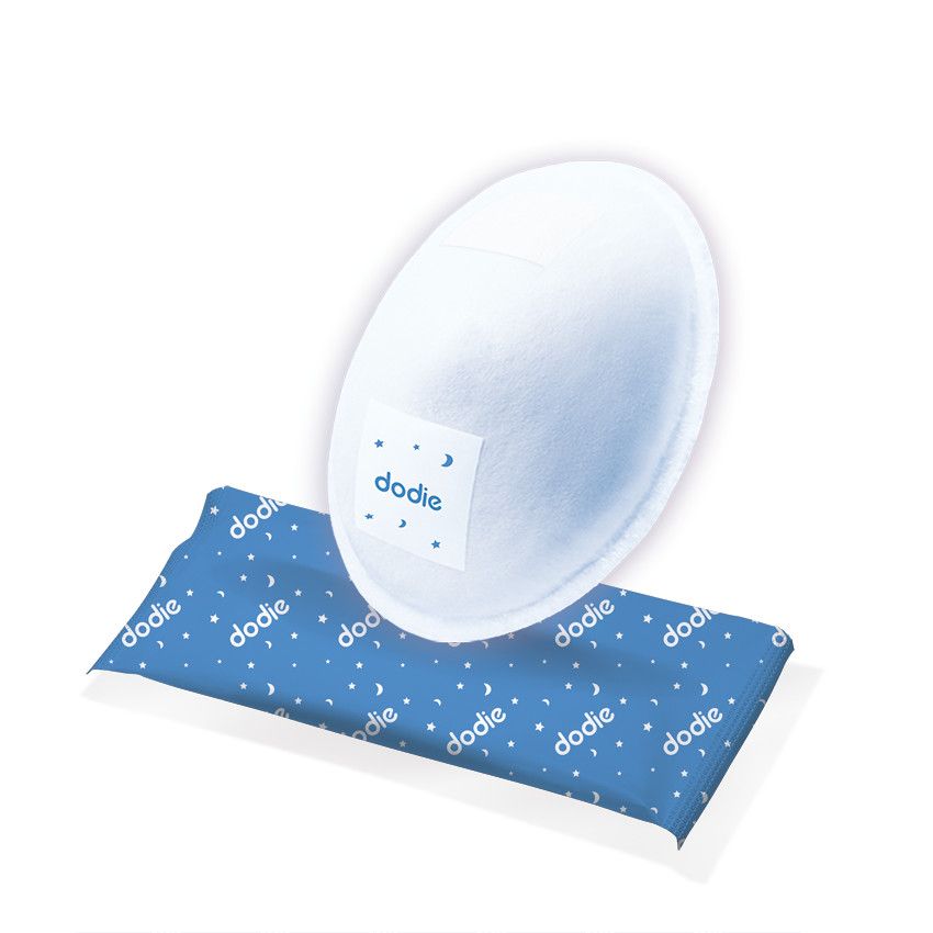 Lot de 30 coussinets d'allaitement jetables de nuit - Blanc - Doré