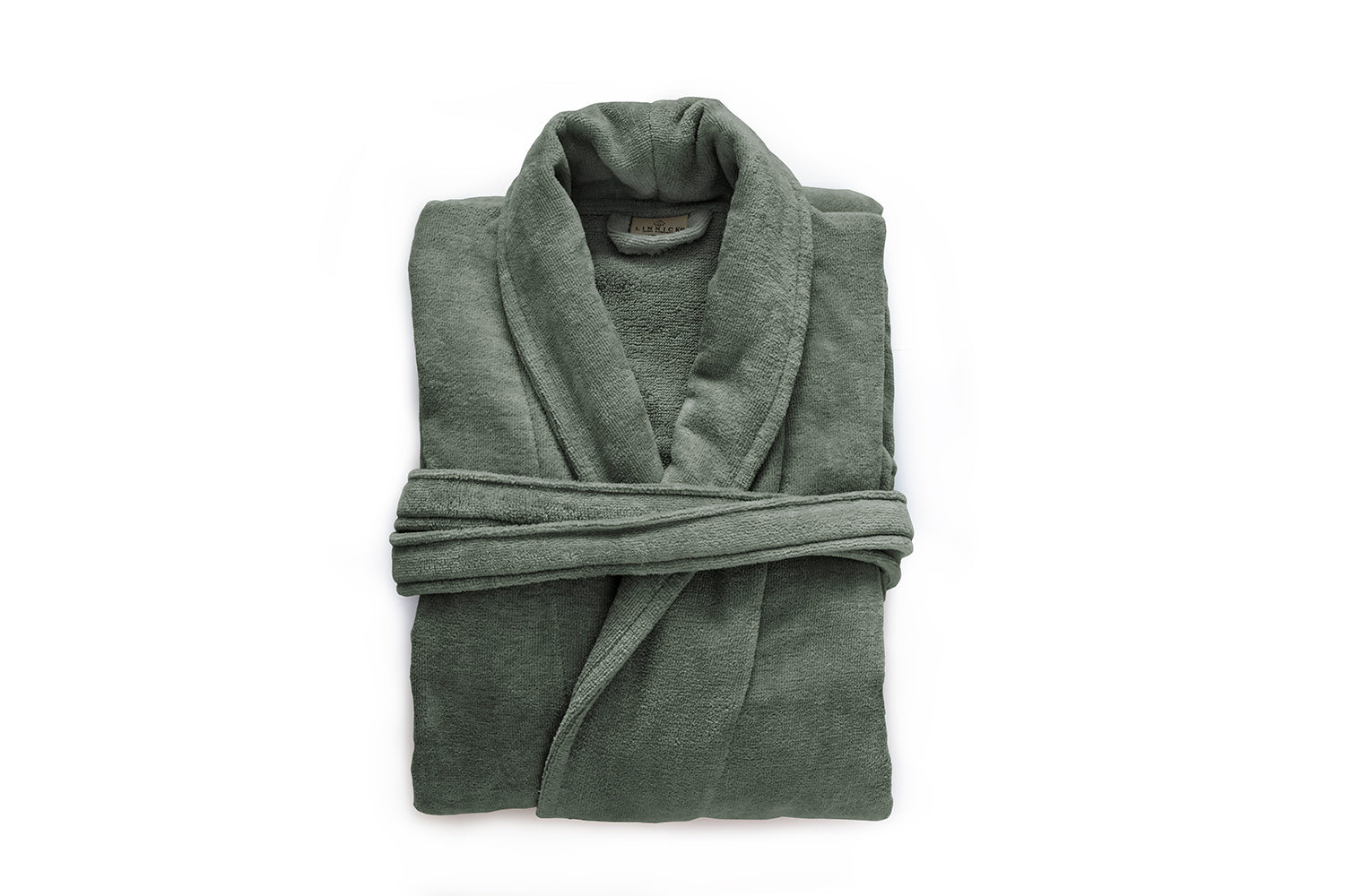 LINNICK Pure Badjas Velours olive green S