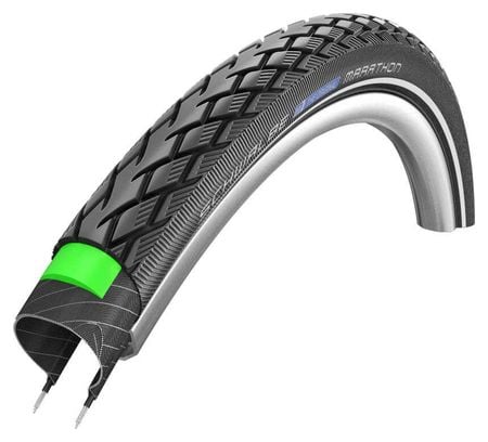 SCHWALBE Pneu Extérieur Marathon G-Guard 27 X 1 1/4 Noir Reflection