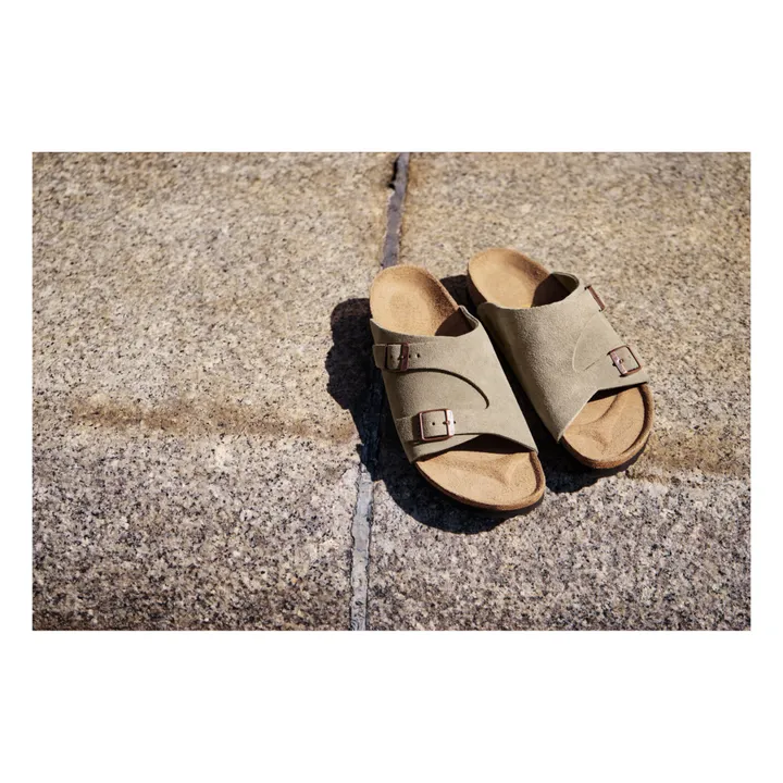 BIRKENSTOCK Sandales Zürich Chaussant Normal | Taupe