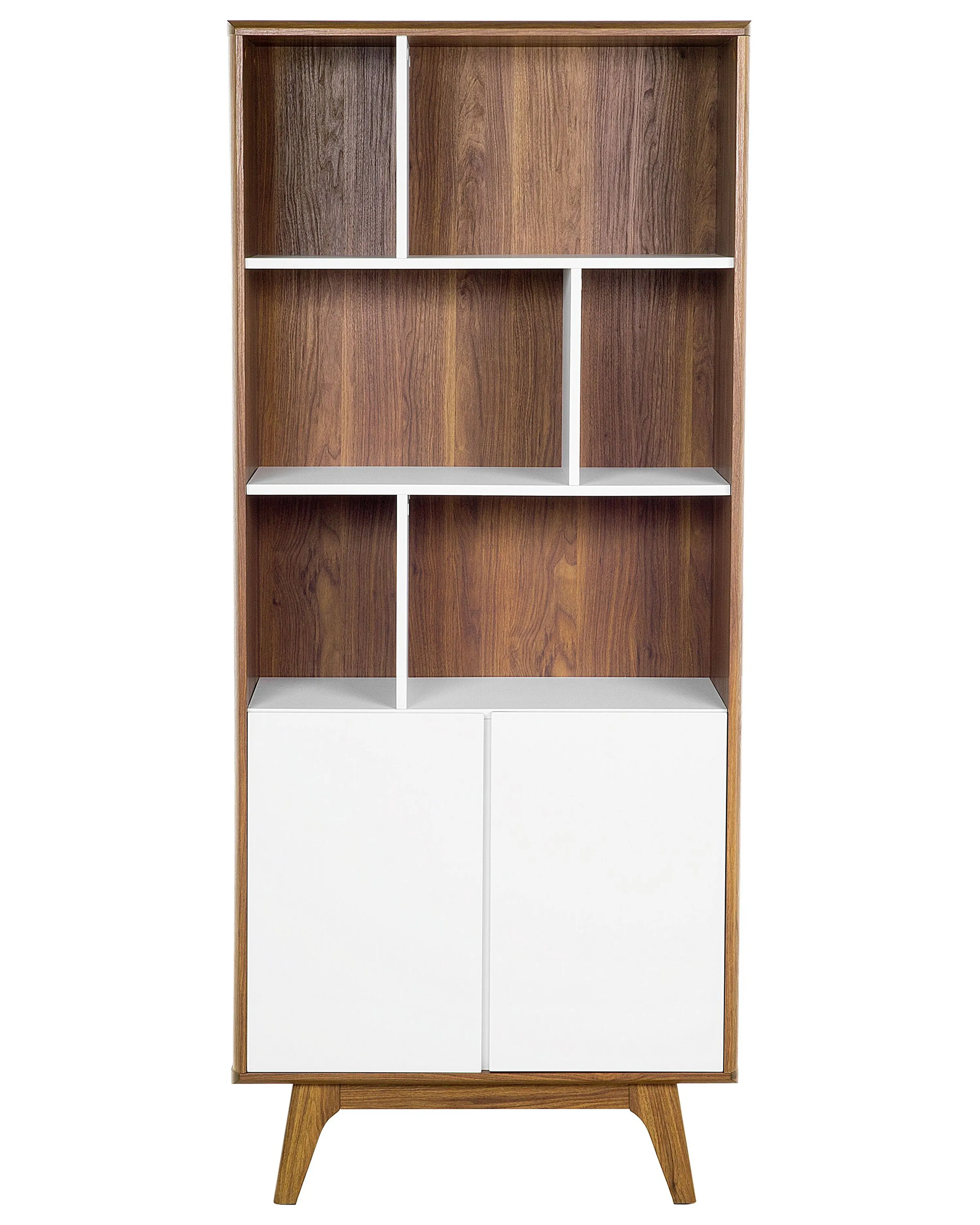 Rek COLUMBUS 182 cm Bruin/wit