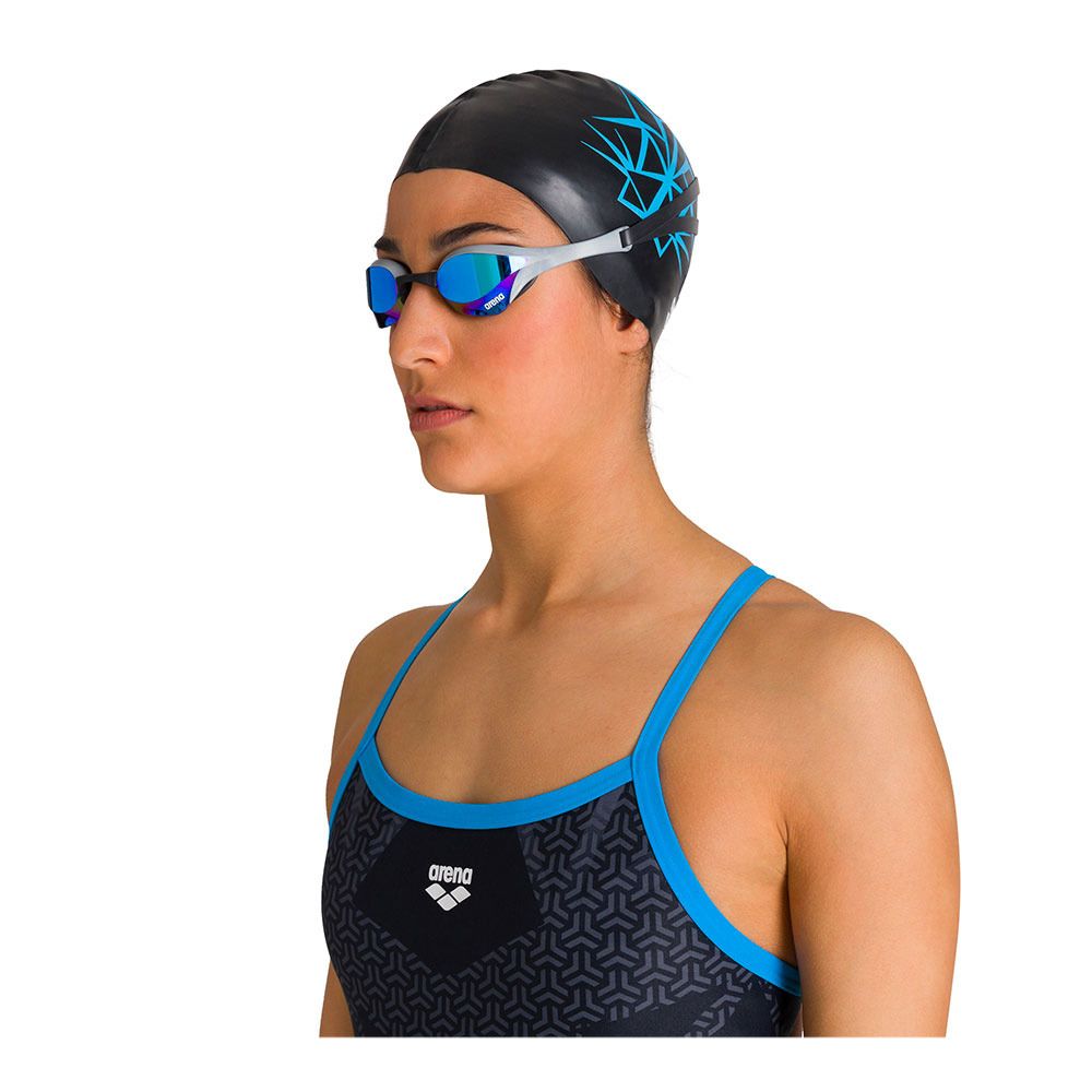 Arena COBRA ULTRA SWIPE MIRROR - Lunettes de natation blue/silver