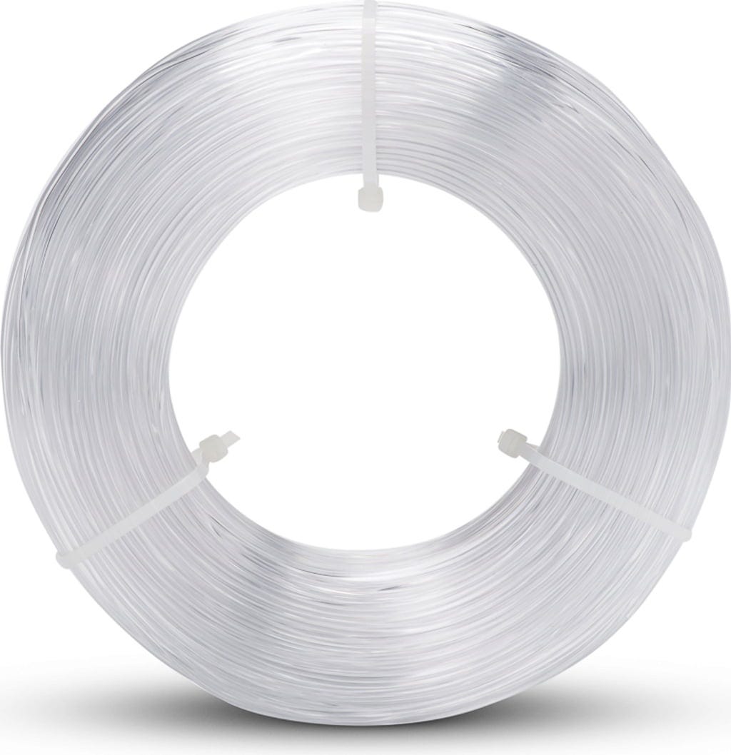 Fiberlogy  Refill PCTG Pure Transparent, 1,75 mm / 750 g    Schlagzähiges & temperaturbeständiges Filament ohne Spule