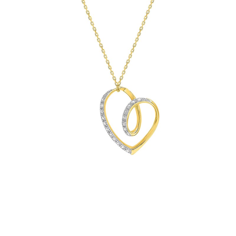 Collier Femme - Or 18 Carats - Diamant 0,09 Carats - Longueur : 42 cm